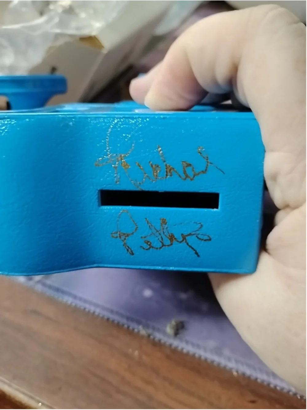 ERTL autographed box